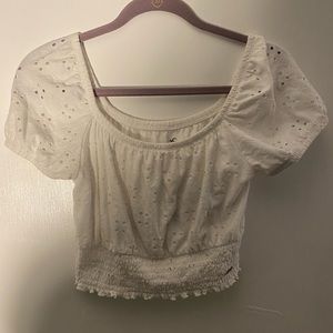 Hollister small white blouse